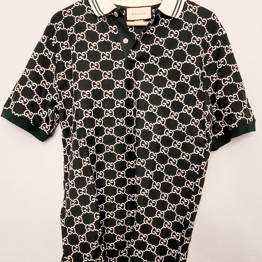 Gucci Embroidered Polo shirt 👕 GG